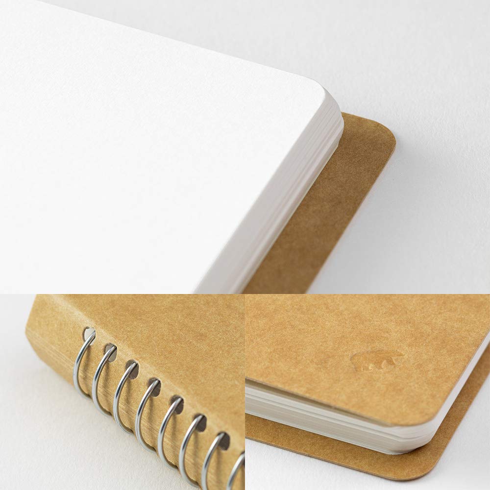 Notebook Spiral Ring A5 Slim Blank MD White Polar Bear 15245006 Traveler's