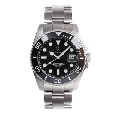 Hyakuichi 42mm Zegarek z Ceramicznym Bezelem Mechaniczny Czarny Funkcja Hackingowa [HYAKUICHI 101] Nr 7RD-BK Nurkowy