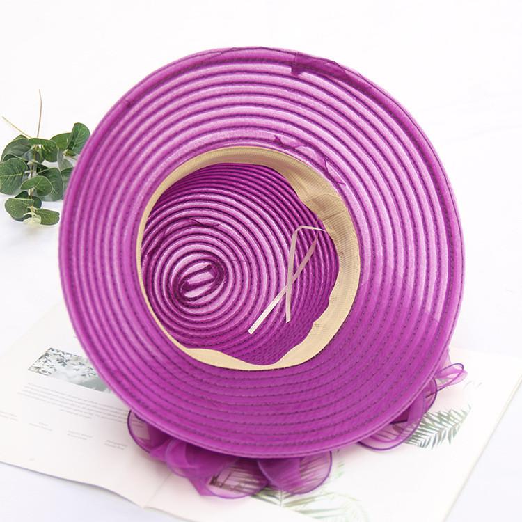 Breathable Epolyester Sun Hat With Large Brim And Adjustable Fit For Beach And Garden Use