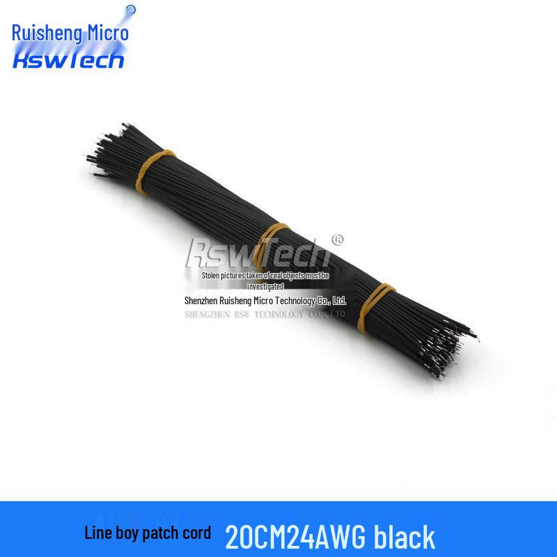 Double-Headed Tinned Wire Jumper for Welding & Electronic Connection, 22/24AWG, 5/0.8mm, Length: 50/150mm