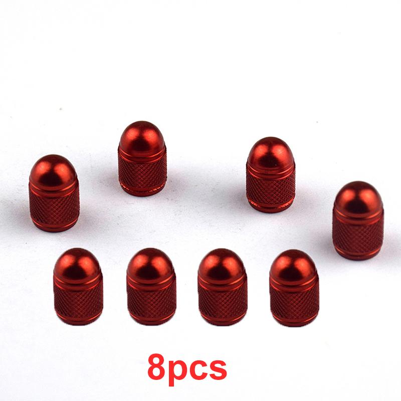 4/8pcs Aluminum Alloy Car Wheel Tire Valve Caps Bullet Tyre Valve Cap Motorcycle Bike Tire Rim Stem Cover Dust Proof Nipple Caps
