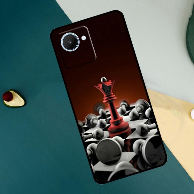 Chess Pieces For Realme GT7 Pro GT6 C67 C65 C63 C61 C55 C53 C51 C35 C71 C75 11 12 13 14 15 Pro Plus Case