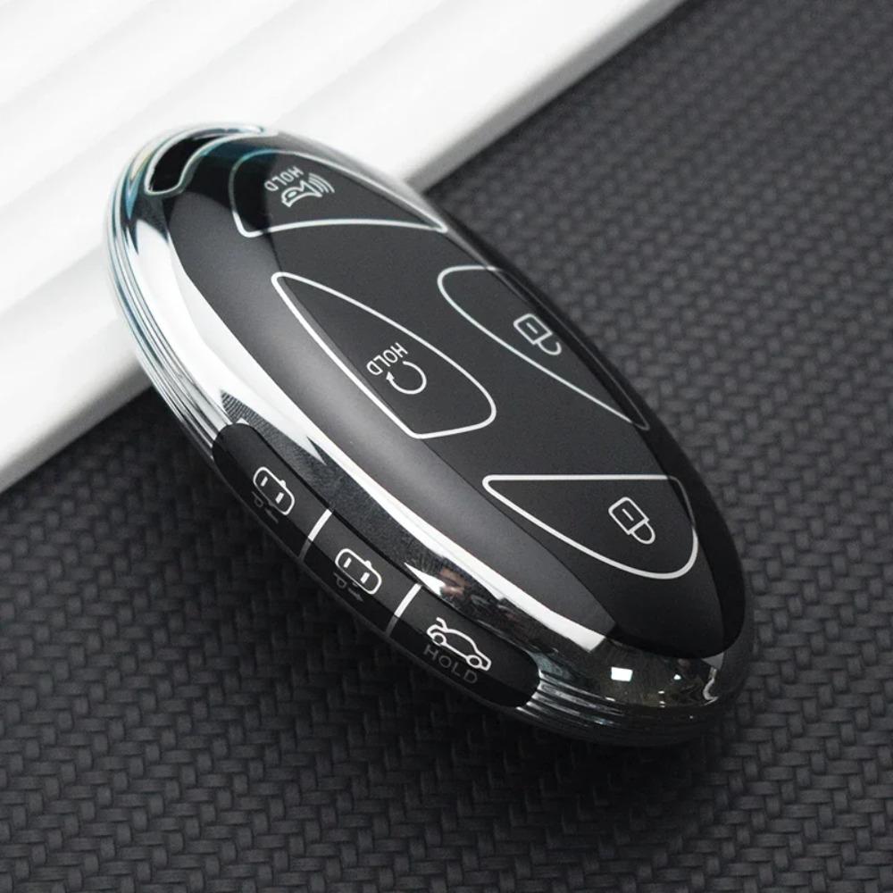 Smart Remote Key Shell Fob TPU Car Key Case for Hyundai 5/7 Buttons Grandeur GN7 KONA Ev 2023 Lonic 6 Auto Cover Accessories