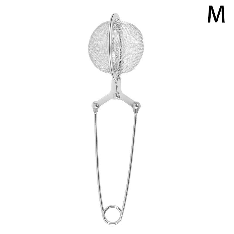 

Ручка для заварки чая, шарик для чая, сферическая сетка, ситечко для чая, фильтр для кофе, трав, специй, диффузор, кухонный гаджет, нержавеющая сталь M