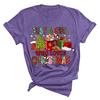 Christmas Printed Fashionable Women's T-shirt Christmas Trend Pure Cotton Casual Sportswear T-Shirts Women’s