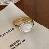 1 Pezzo Anello Colorato Smalto Design per Donne Sofisticato Minimalista Lusso Statement Moda Fascia