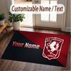 Custom Rug FC Twente Pattern Print Name Text Soft Non‑Slip Floor Carpet for Home Indoor Decoration