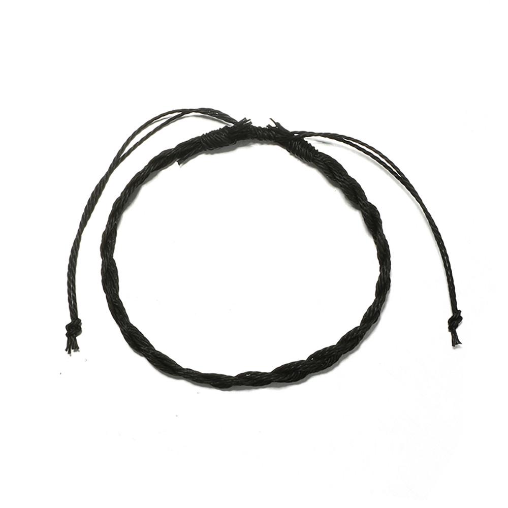 Bohemian Wax Line  Bracelet Alloy Handmade Hemp Rope Bracelet Set