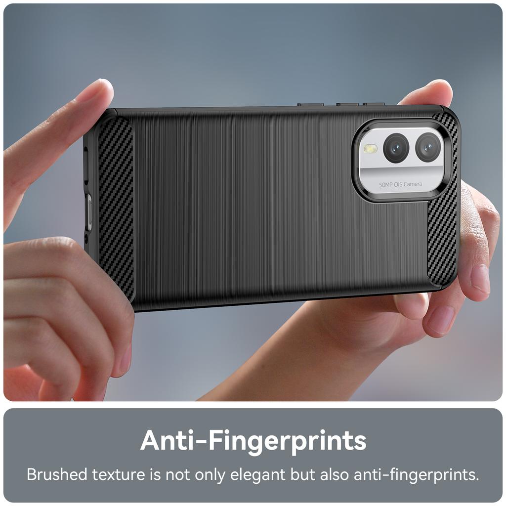 Carbon Fiber Texture TPU Case for Nokia X30 X100 XR20 X10 X20 Shockproof Protective Cover Funda Coque