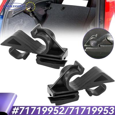 Pour Fiat Grande Punto 2006 Clips de plage arrière 71719952 71719953 2 pièces Fixations en plastique Serre-fixations pour panneau de garniture de coffre de voiture