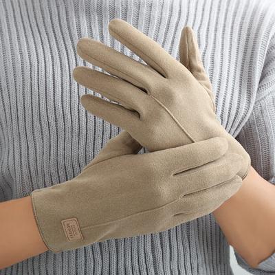 New Fashion Grace Gloves Men Winter Vintage Touch Screen Riding Driving Warm Windproof Full Finger Glove Mittens