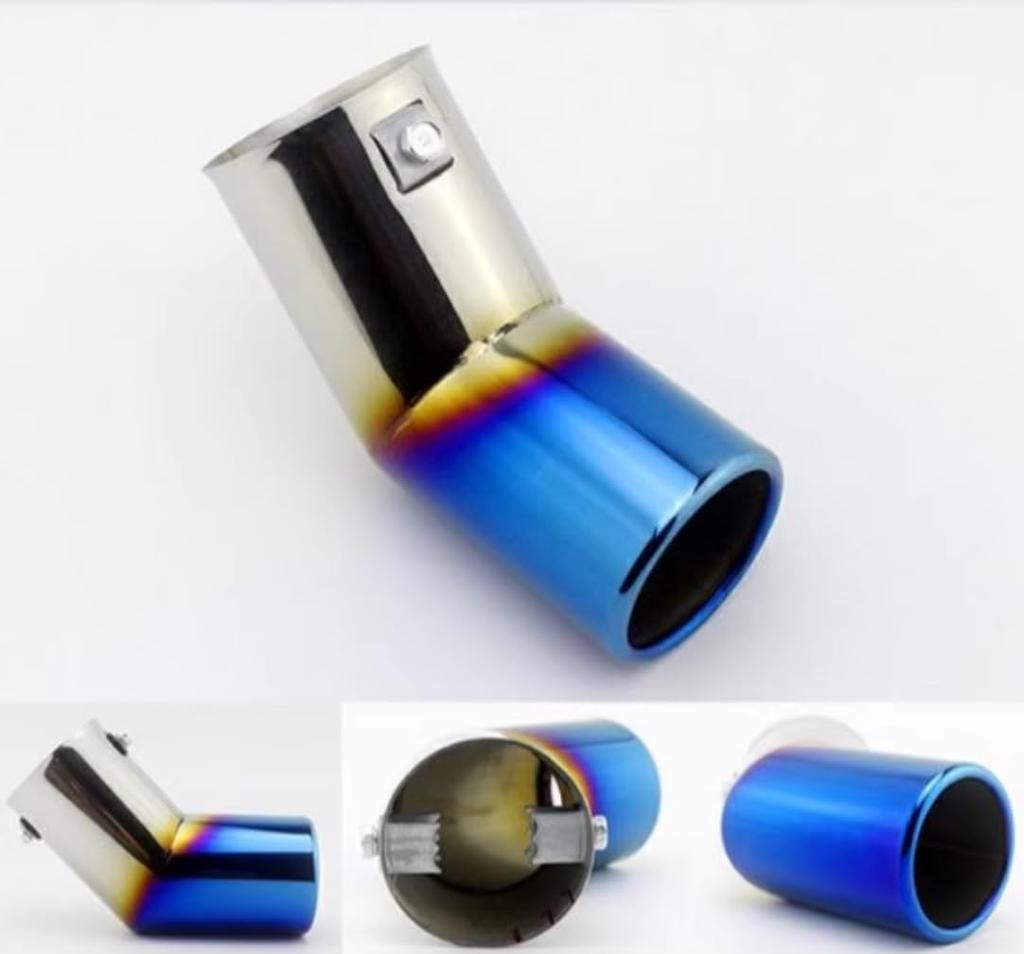 Muffler Cutter Single Car Stainless Steel Plated Downward Suzuki Hustler