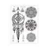 Mandala Flower Temporary Tattoo Sticker - Retro Hand & Collarbone Design