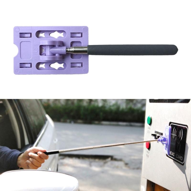 Retractable Toll Booth Card Reacher with Not Slip Grip ABS & Steel Construction Easy to Use for Drivers Elderly Users