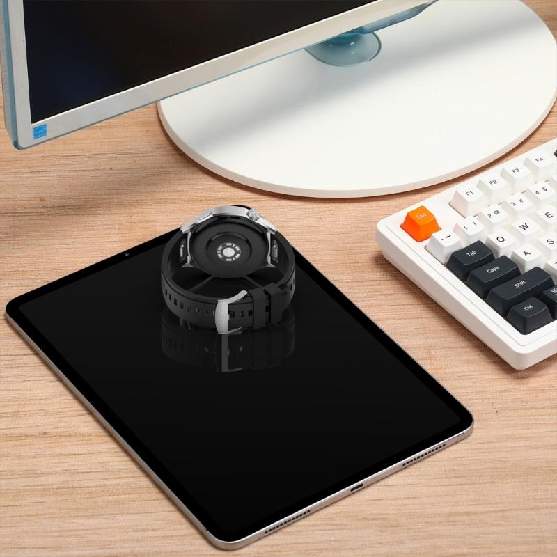 Adjustable Soft Silicone Watch Straps 22mm Press Button Closure Waterproof Lightweight Watch Band for Watch GT6