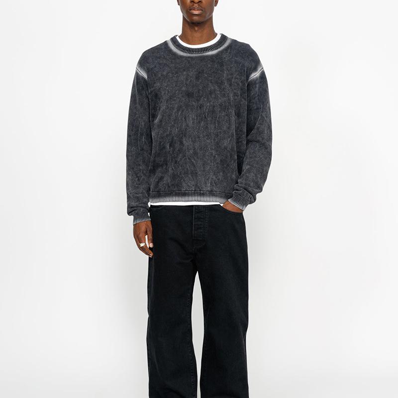 Stussy Faded Cotton Knit Crew 117239
