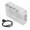 FM Radio Cassette Player Classic Style Multifunction Bluetooth 5.0 Portable Tape Player Transparent