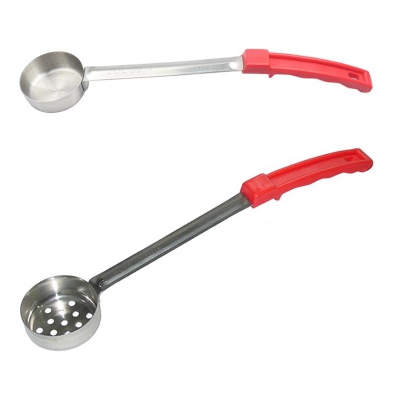 

Pack of 2 Multipurpose Sauce and Soup Spoons with Rubber Handle Produced for Easy Handling and Cleaning Applications