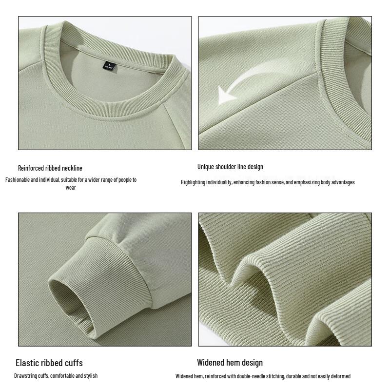 GLM Men's Casual Graphic Crewneck Sweatshirt