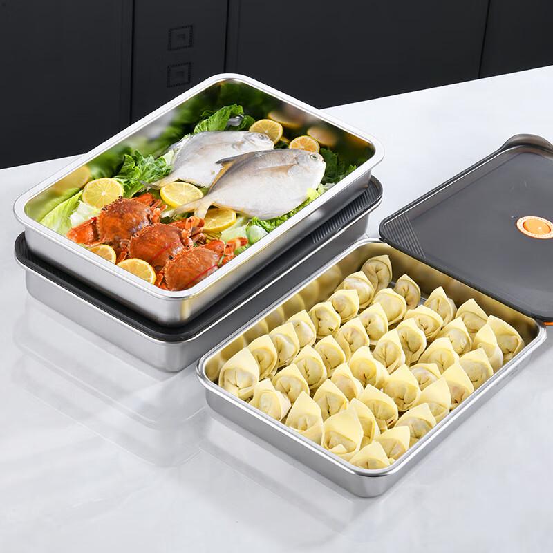 XUNIAN 304 Stainless Steel Refrigerator Food Storage Box