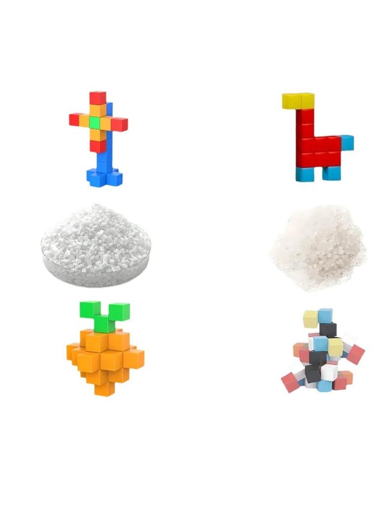 Non-Toxic Stacking Blocks Math Educational Toys For Child Montessori Magic Block Puzzle Toy Spatial Logical Thinking Training Game Rainbo