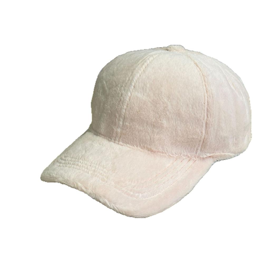 Hut Damen Winter Plüsch Warm Schirmmütze Winter Verdickte Baseballkappe Koreanische Version Vielseitig Einfarbig Kaltmütze Herrenmode