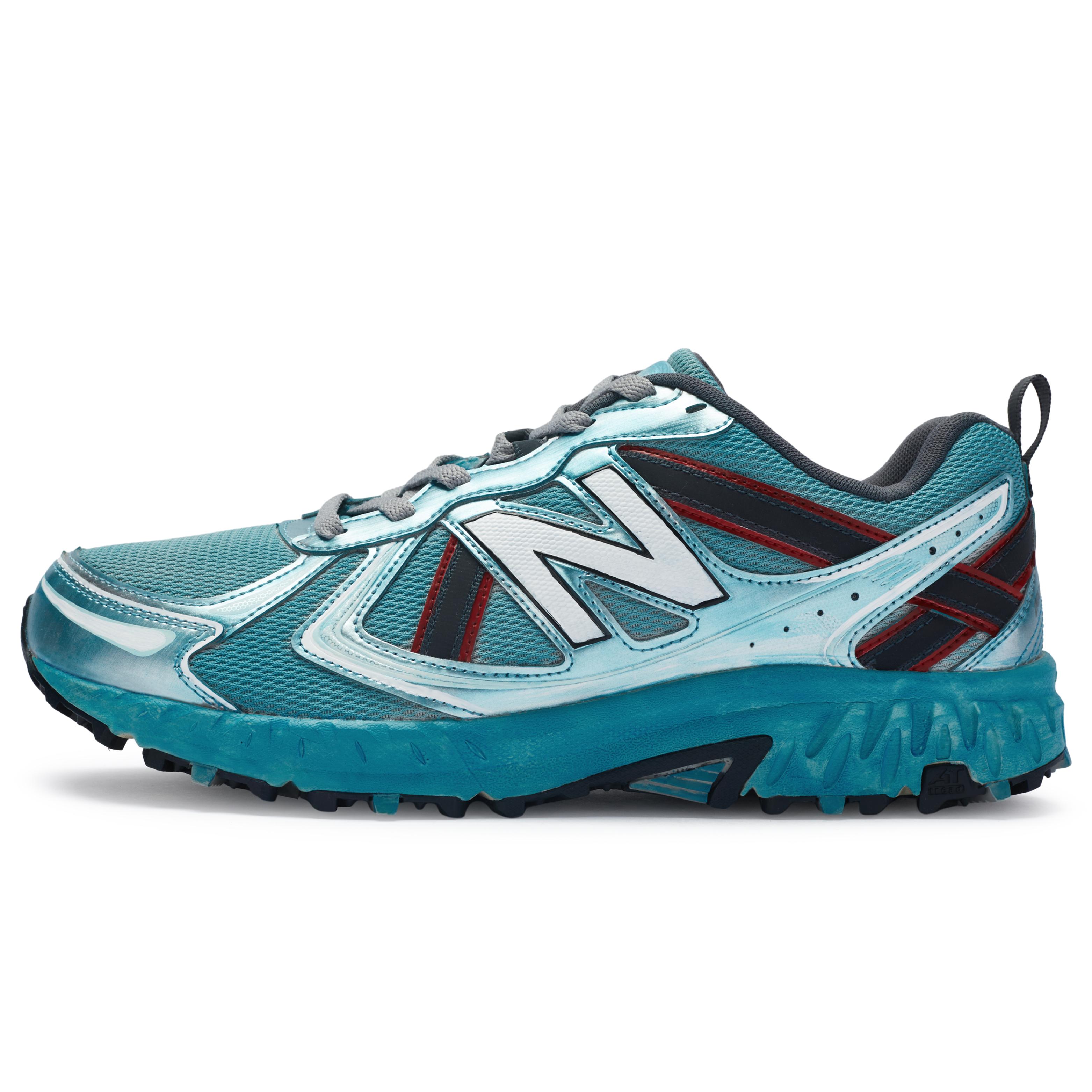 New Balance NB 410 V5 811 Manufacturing, Laser Space Low top Running Shoes Unisex Blue White MT410KR5(Team80-) 36