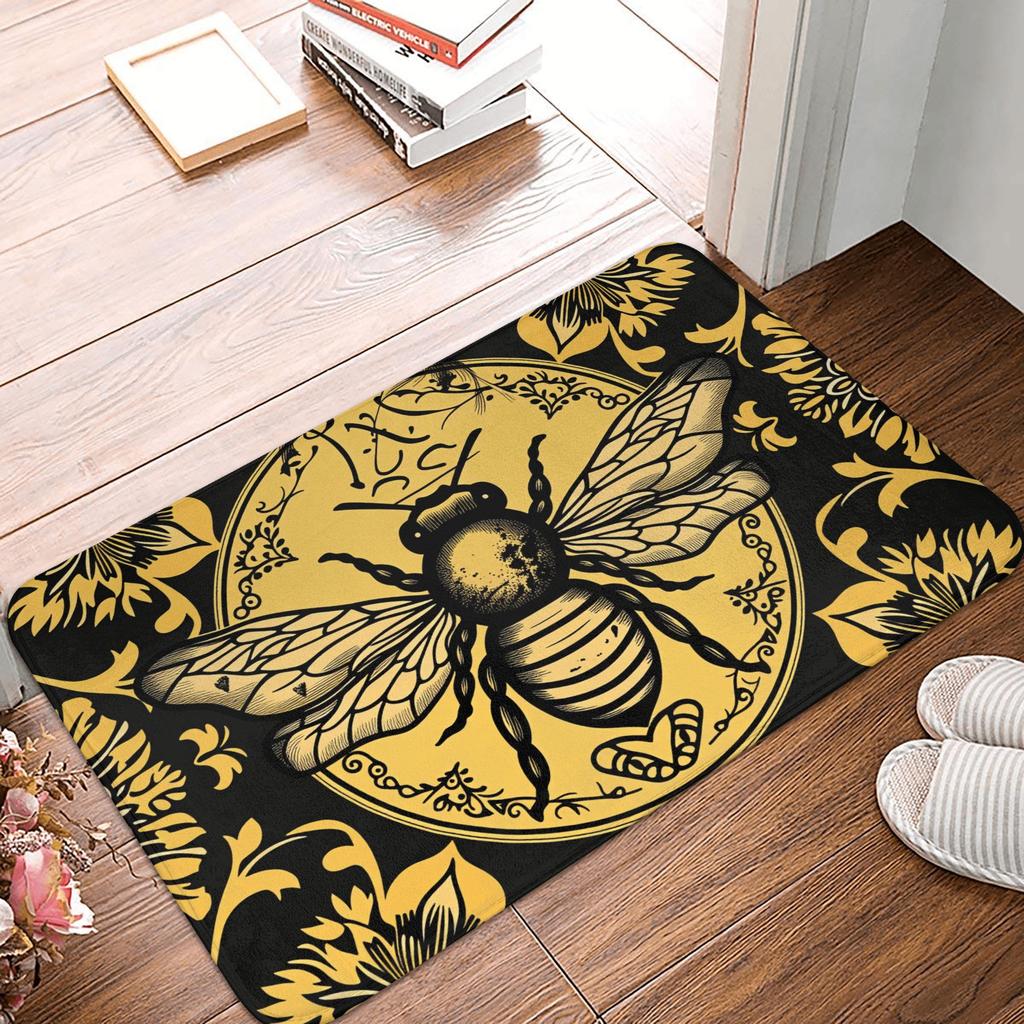 Psychedelic 3D Snow Wolf Animal Floor Door Bath Kitchen Mats Anti-Slip Indoor Wolf Lover Doormat Toilet Entrance Carpet Rug