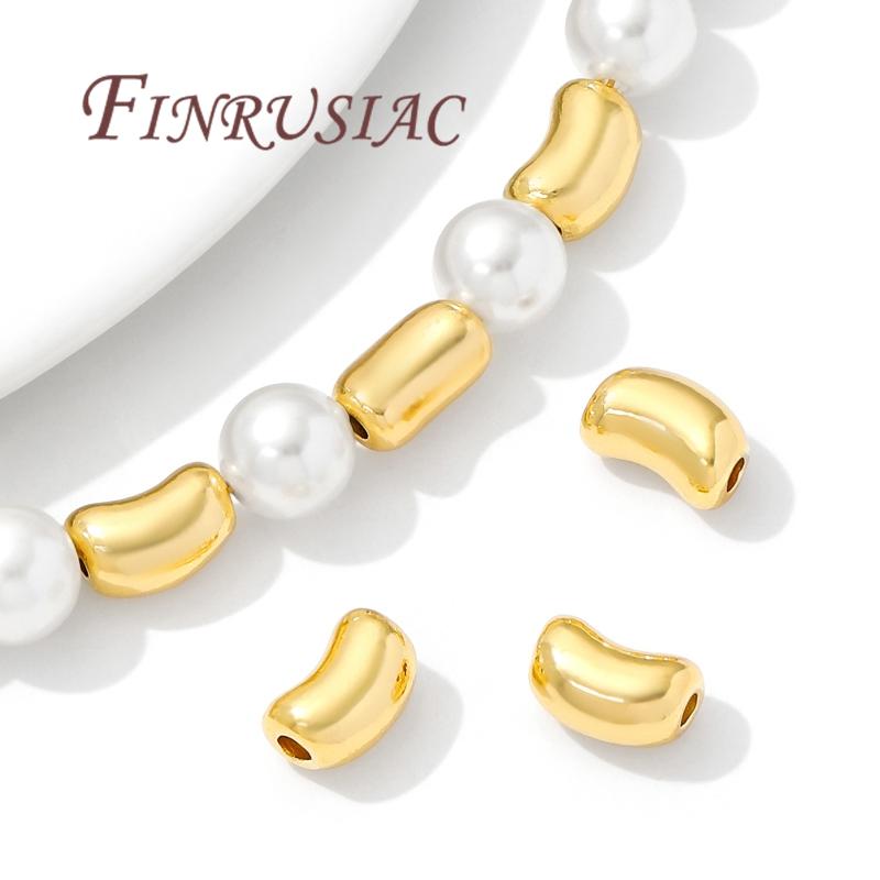 Spacer Beads 18K Gold Plated Separators For Bracelets,DIY Jewelry Accessories,Necklace Beads Findings,Separator for Beads