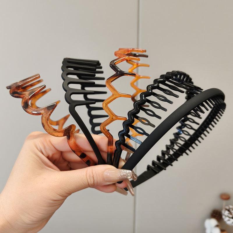 Damen Anti-Rutsch Mode Stirnband mit Zähnen für vielseitige Verwendung