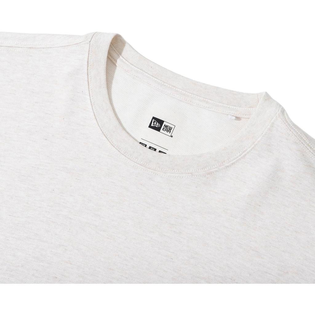 New Era SS22 MLB Series New York Yankees Logo Print Crew Neck Summer American Short Sleeve T-Shirt Men Tops Oatmeal 13086591