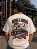 Atlanta Braves World Series Champions T-Shirt | Baseball Championship Back Print