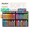 MEEDEN Oil Pastels 48 Colors + 4 White Sticks (52 Colors Total) Soft Type, Vivid Colors, Smooth Application, Suitable for Professionals and Beginners,