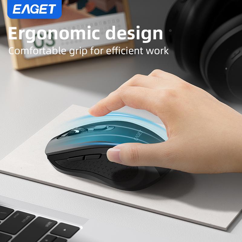 Wireless Mouse Rechargeable with 2.4G Wireless Charging Dual Mode Wireless Mouse 3 Adjustable DPI For Laptop, Android, PC