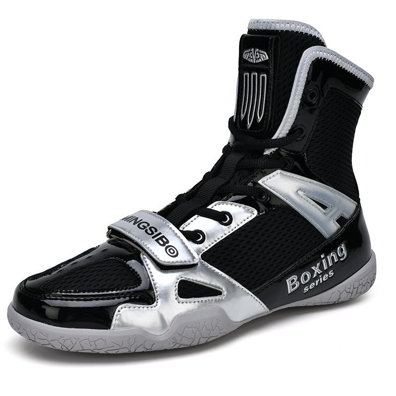 

Indoor sports shoes Weightlifting shoes Wear-resistant breathable boxing shoes High-top wrestling shoes Non-slip 47 standard sneaker size