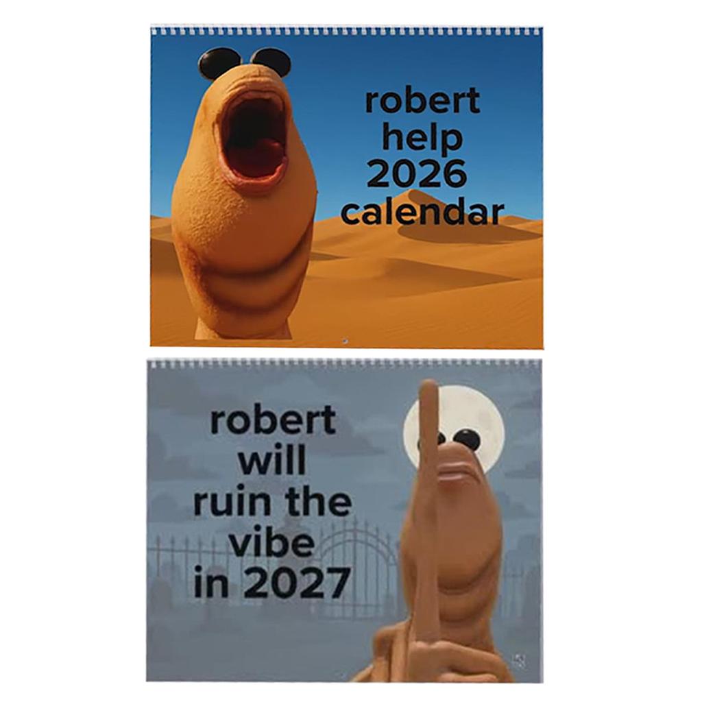 Marcus The Worm 2026 Funny Meme-Inspired Calendar 2026 Funny Animal Calendar Monthly Wall Calendar for School Office Schedule