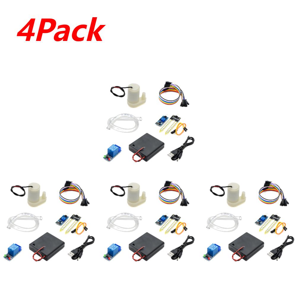 1-5set Automatic Irrigation Module DIY Automatic Watering Kit Garden Water Pump Soil Moisture Sensor Relay Module For Arduino