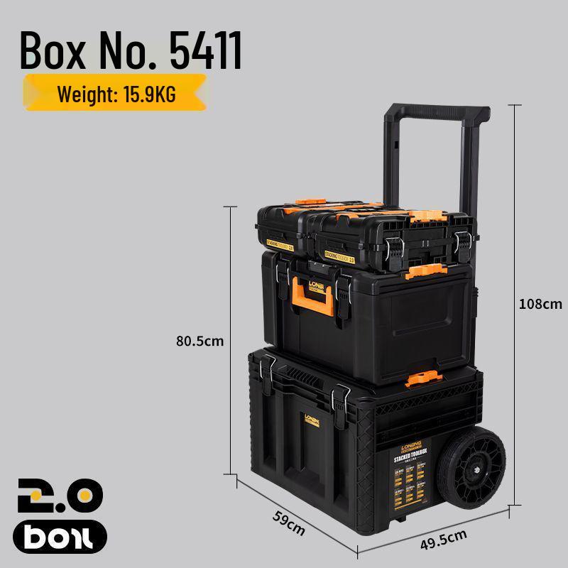 Longbang 2.0 Industrial Multifunction Stackable Tool Storage Suitcase