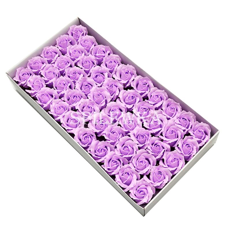 Spilewka 3vrstá růže s kudrnatými okvětními lístky Hlavičky umělých květin Svatba DIY Dárková krabička Valentýn Domácí dekorace Umělá květina