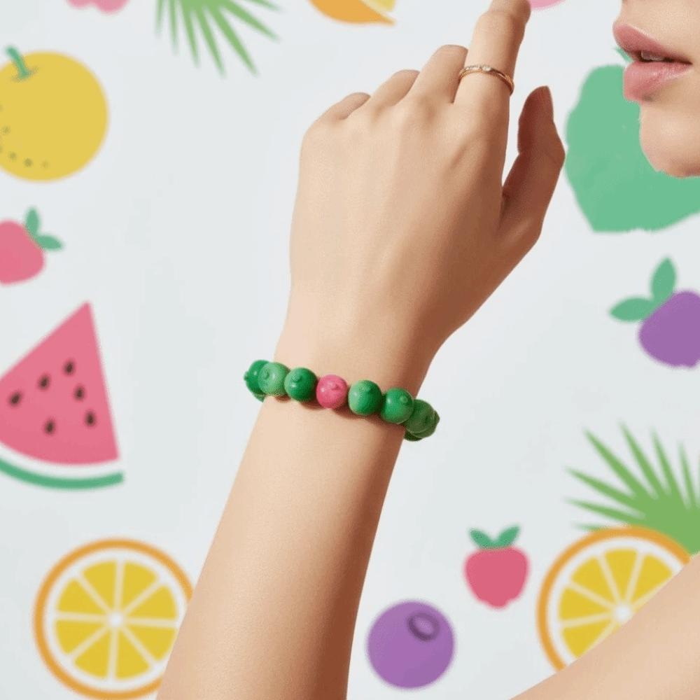 Resin Summer Dopamine Wrist Jewelry Cartoon Y2K Beaded Bracelet Y2K Fashion Girls