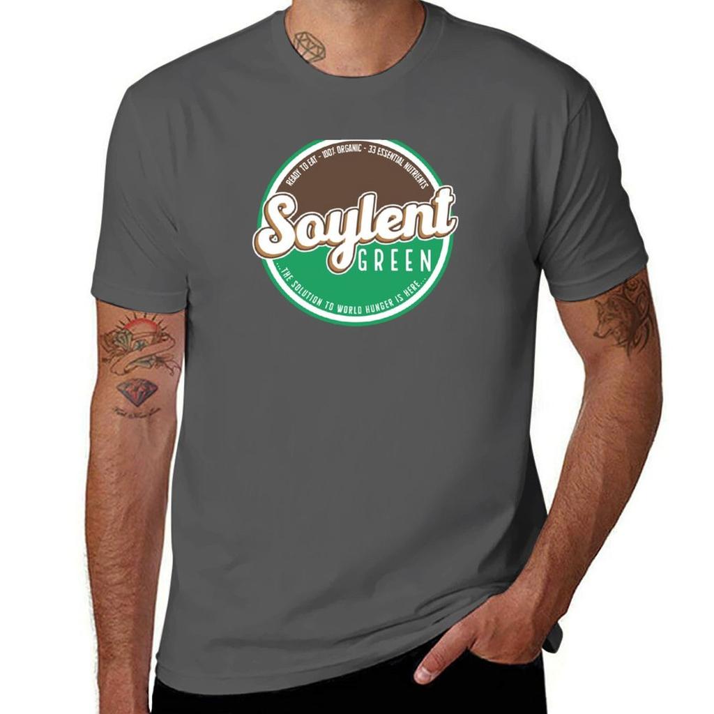 Soylent Green T-Shirt T Shirt Men 100% Cotton Luxury Brand Man T Shirts Graphic T Shirt for Man T-Shirt