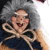 Halloween Witch Broom Pendant Vicious Creepy Old Woman Hanging Hairy Haunted House Rag Door Window Decoration Prop