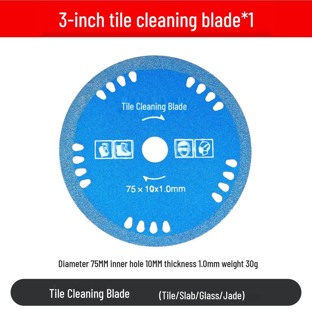 Mini 3-Inch Cutting Disc: 75mm Angle Grinder Blade for Tile, Wood, Metal