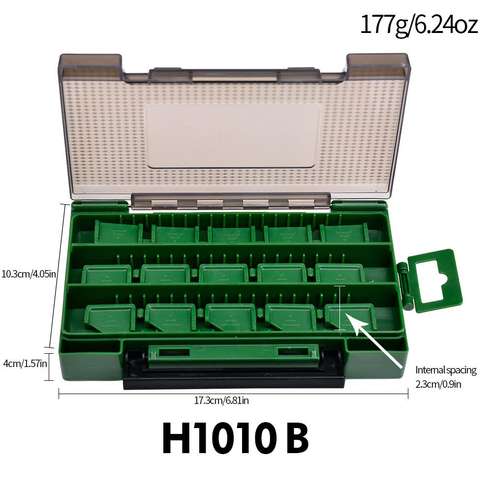 Box na dvojitú návnadu, obojstranný box na rybársky výstroj, box na uloženie falošných návnad na návnady, plastový box na návnadu na návnadu Mino Pencil