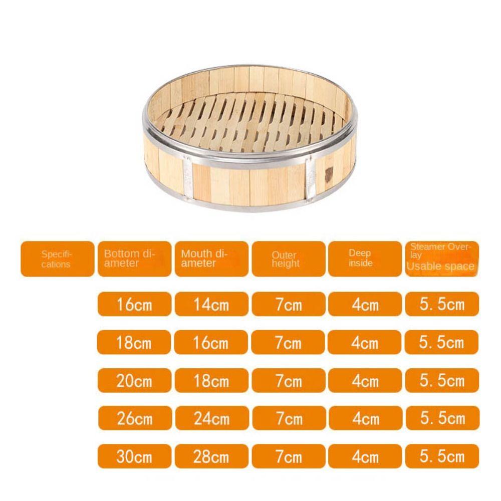 Stainless Steel Bamboo basket Bamboo Snack Basket New Chinese Food Tools