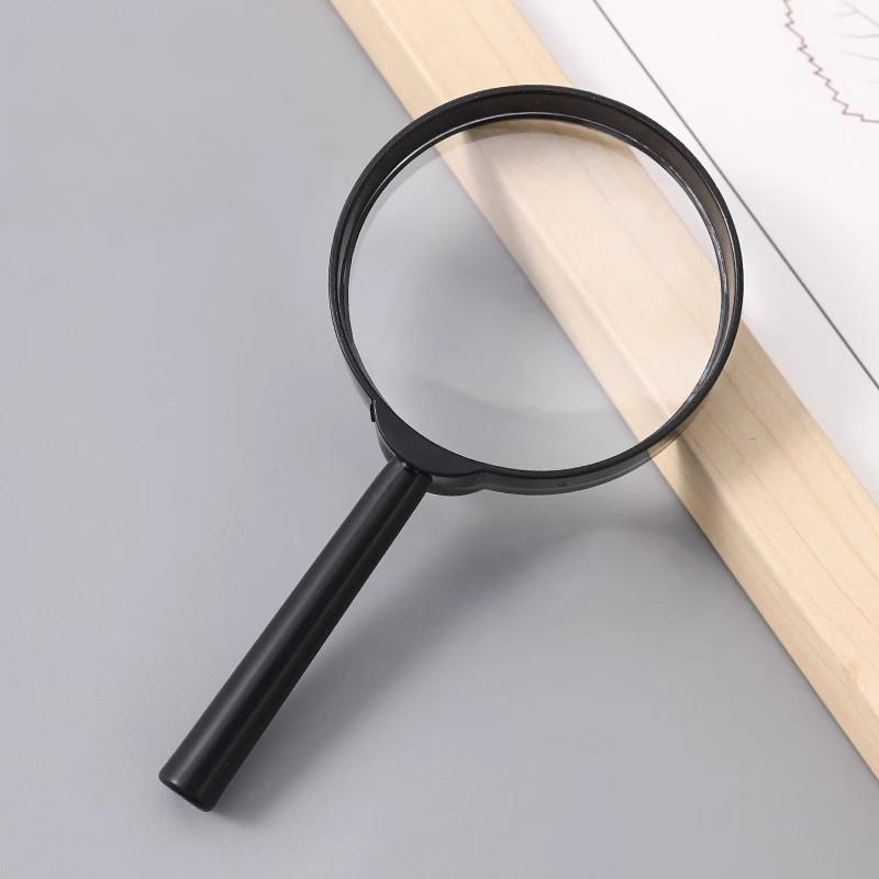 1PC 60mm Magnifying Glass for Household Children, Students and The Elderly To Read and See Pictures Plastic Magnifying Glass Optical Amplifier