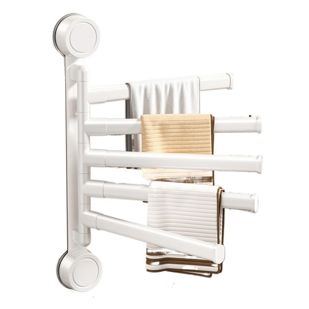 Rotating Swivel Towel Bar Multi-bar Bathroom Towel Rod Rust-proof Hanging Towel Holder  Living Room
