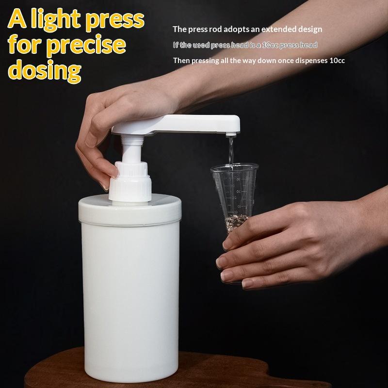 Food Grade Plastic Multipurpose Syrup Dispenser Detachable Design Accurate Pump For Cafe Milk Tea Shop Home Bar