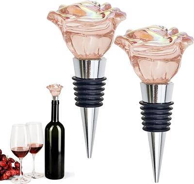 Rose Wine Saver Stopper: Reusable, Fresh-Keeping, Great Gift for Wine Lovers & Wedding Favors