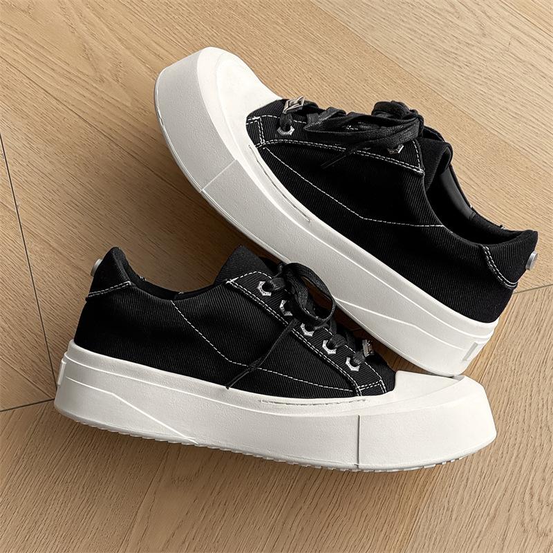 Basic board shoes niche thick-soled summer new casual breathable washed denim shoes